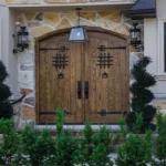 ساخت درب چوبی باغ