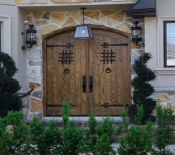 ساخت درب چوبی باغ