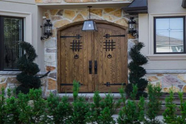 ساخت درب چوبی باغ